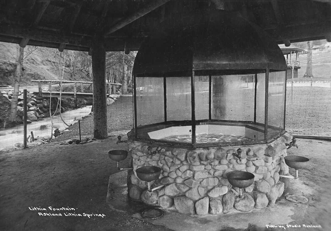 Lithia Springs Fountain in Gazebo (see photo above). circa 1915