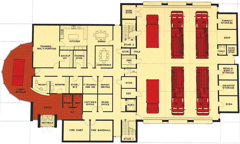 Fire Station on Pinterest Fire, Site Plans and Floor Plans