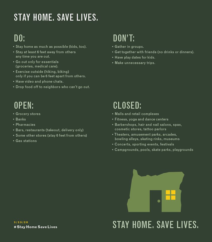 Stay Home, Save Lives Graphic