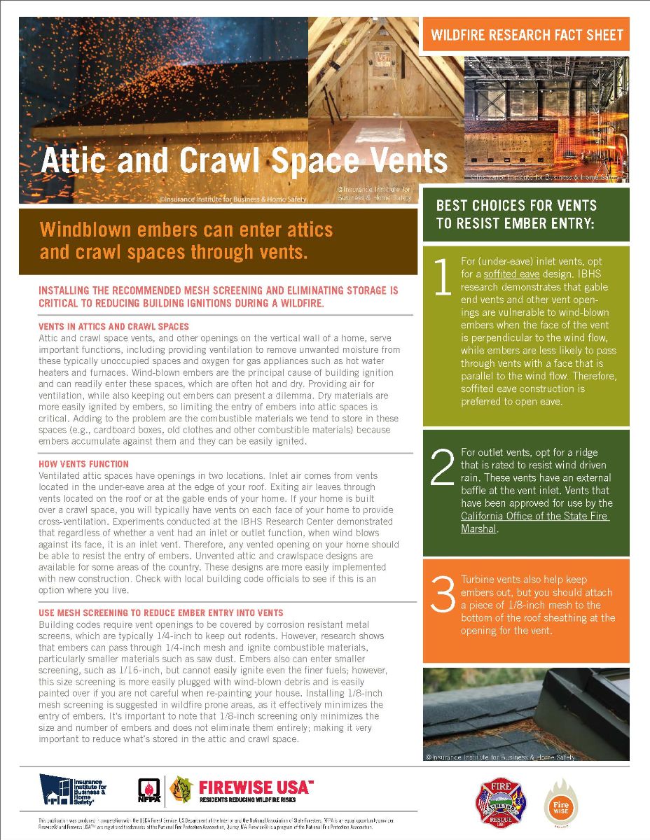 FactSheet Attic crawlspace