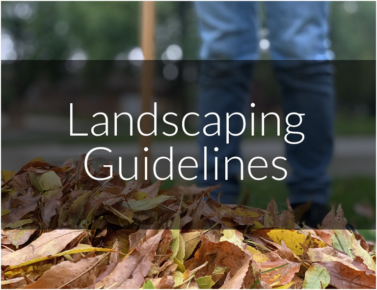 Landscaping Guidelines Information